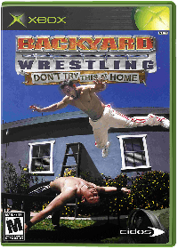 Back Yard Wrestling Don'T Try This At Home PAL Xbox PAL box art